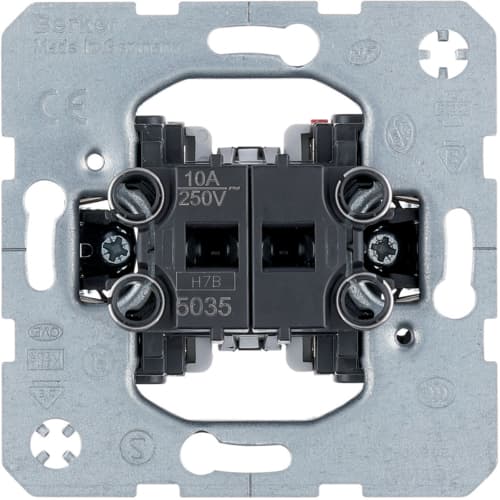 Berker Þrýstirofi 2f.m.klóm